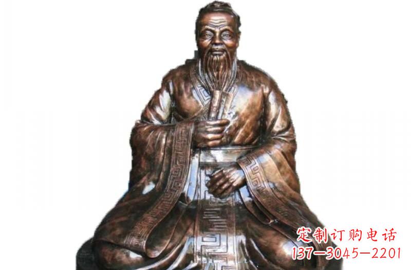 黑龙江玻璃钢古代名人孔子雕像