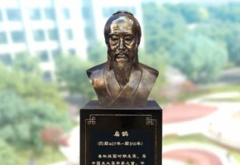 黑龙江玻璃钢扁鹊著名医生半身像雕塑