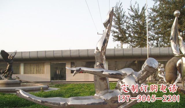 黑龙江不锈钢鞍马运动人物雕塑