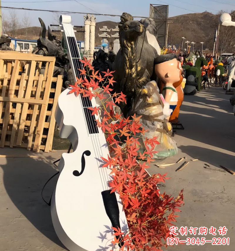 黑龙江不锈钢大提琴雕塑—精致的艺术精品