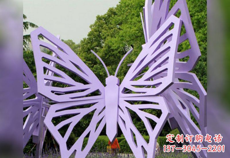 黑龙江不锈钢抽象蝴蝶雕塑