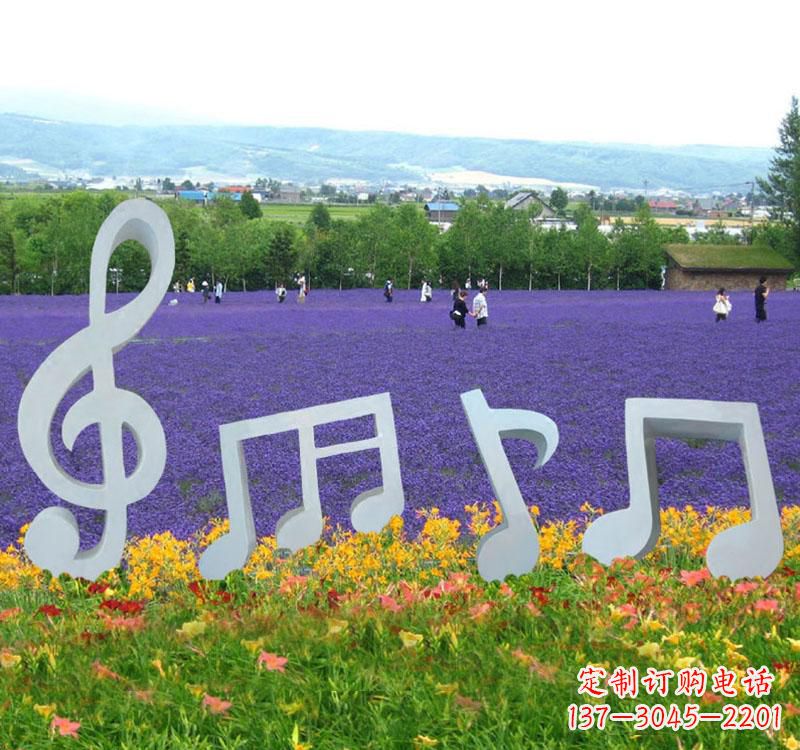 黑龙江不锈钢抽象音符雕塑