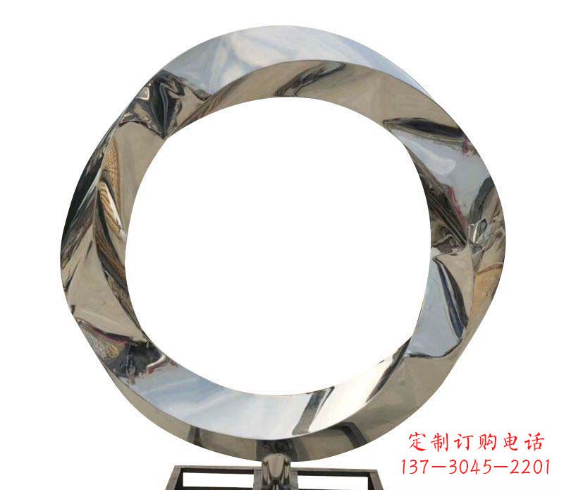 黑龙江不锈钢圆环雕塑——精美而优雅