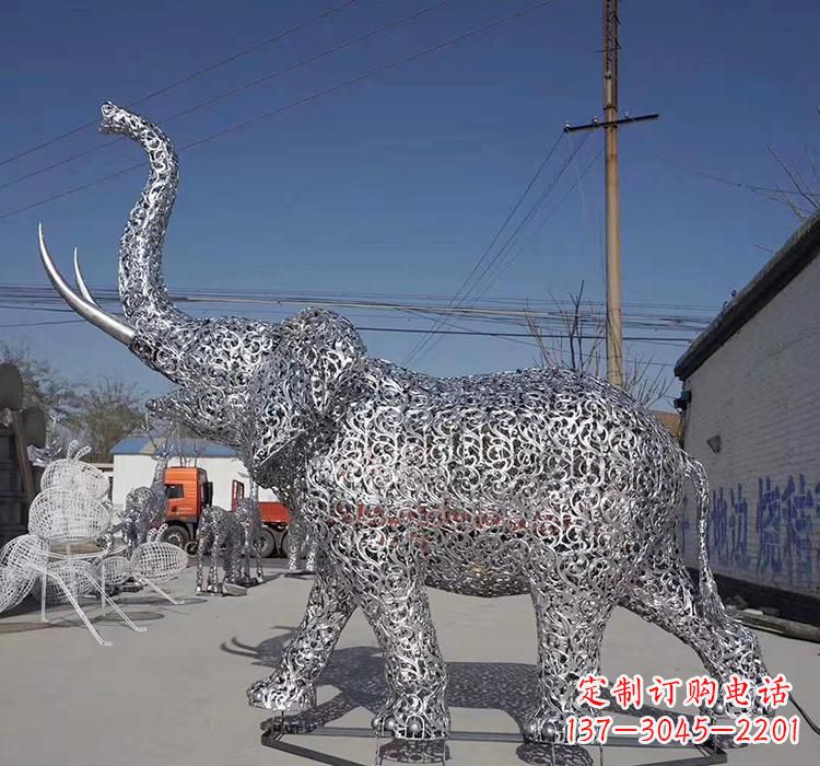 黑龙江不锈钢大象雕塑