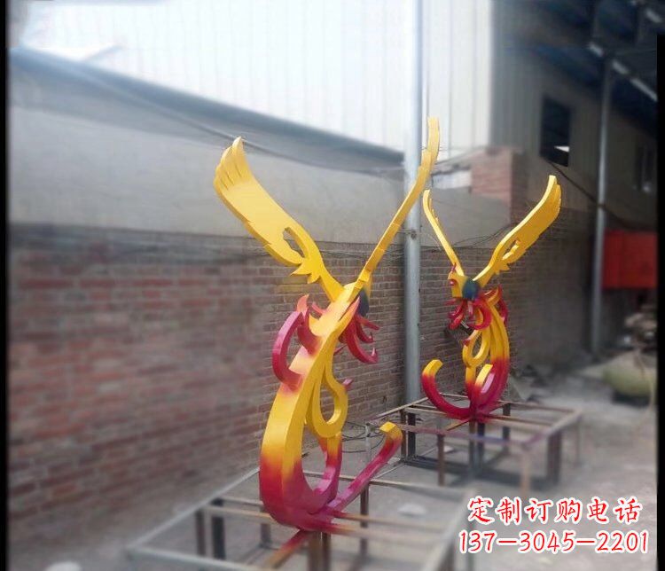 黑龙江不锈钢凤凰公园景观雕塑