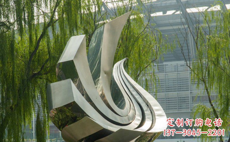 黑龙江不锈钢鸽子抽象雕塑 (2)
