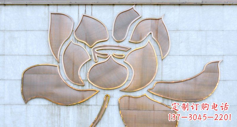 黑龙江不锈钢荷花雕塑精致而富有意象