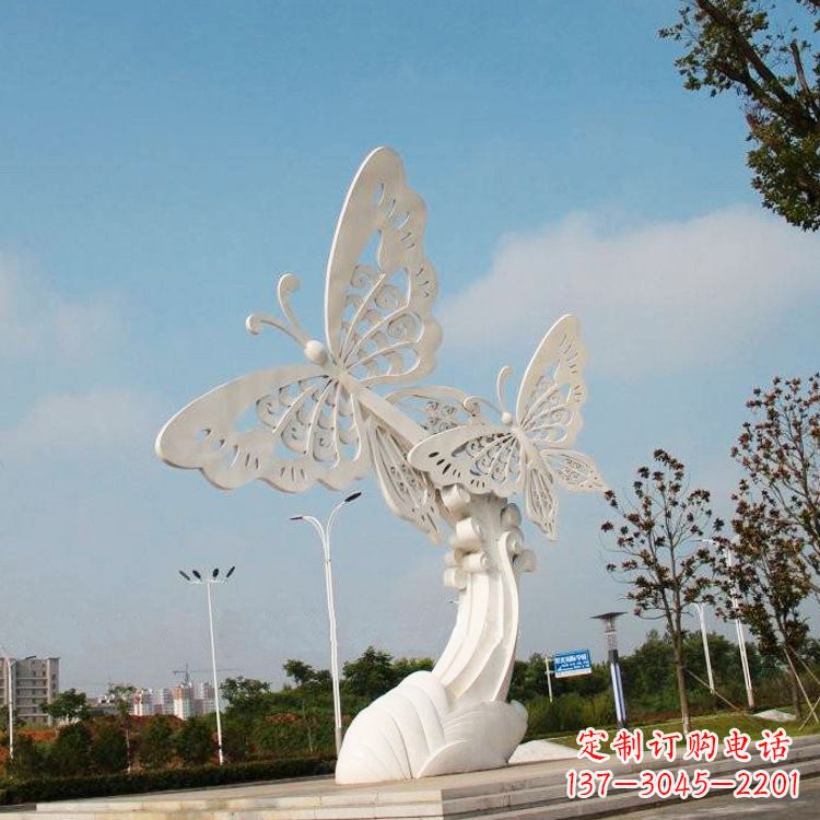 黑龙江不锈钢蝴蝶雕塑——美丽传递自然之美