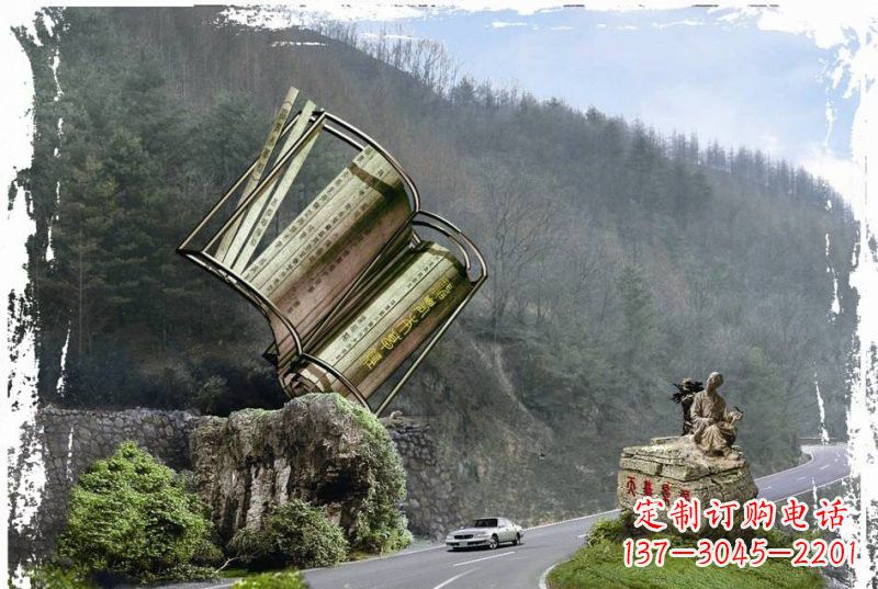 黑龙江神农本草经竹简雕塑——传承中华文化精髓