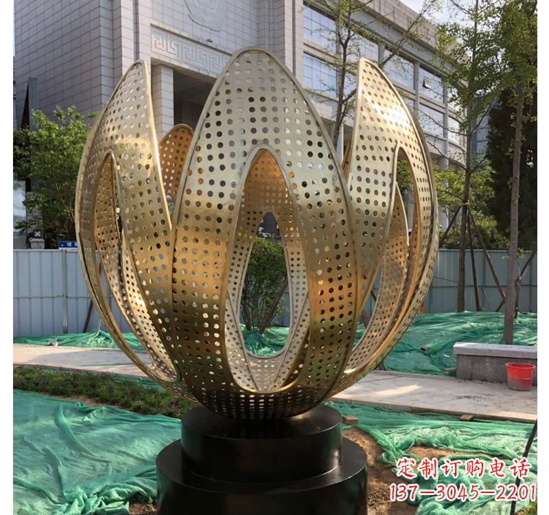黑龙江不锈钢拱门雕塑以艺术之美装点园林