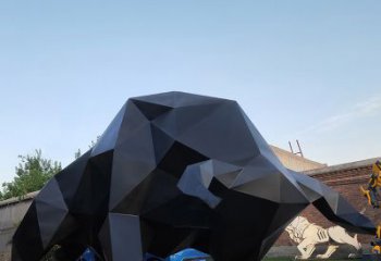 黑龙江华尔街牛大型玻璃钢动物雕塑