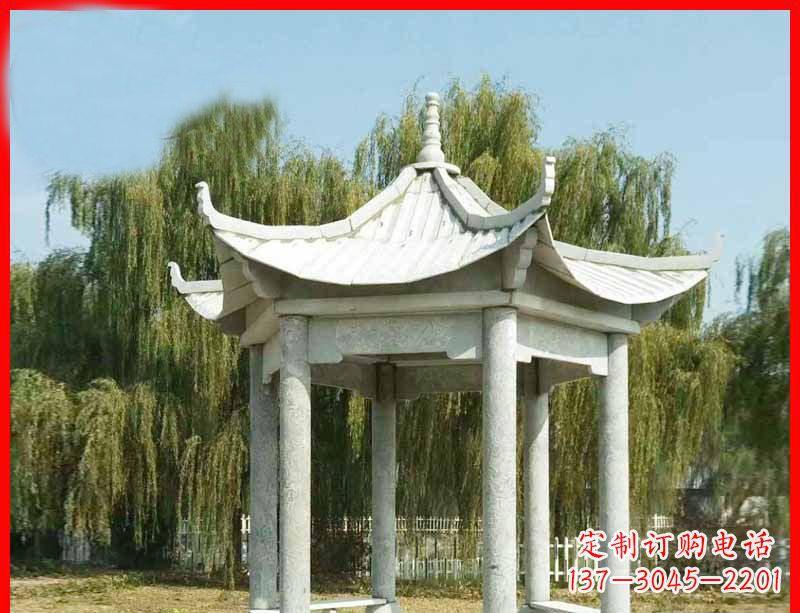黑龙江精美大理石凉亭雕塑