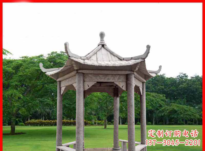 黑龙江精致大理石凉亭雕塑