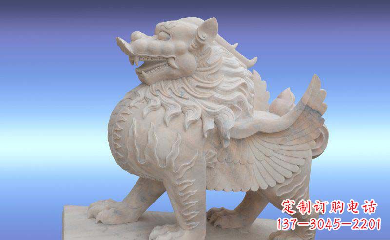 黑龙江大理石貔貅神兽石雕