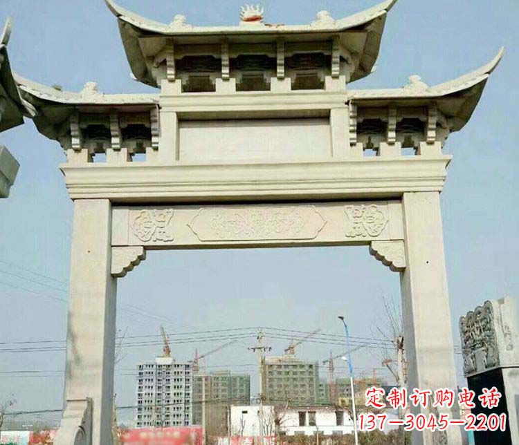 黑龙江精美牌坊石雕