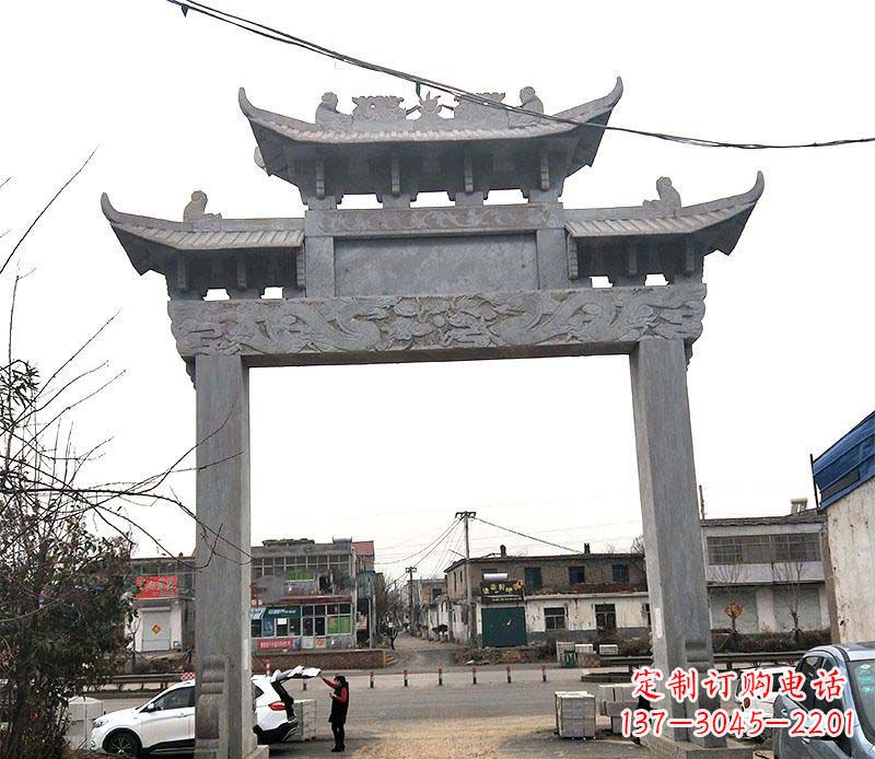 黑龙江精美大理石牌坊石雕