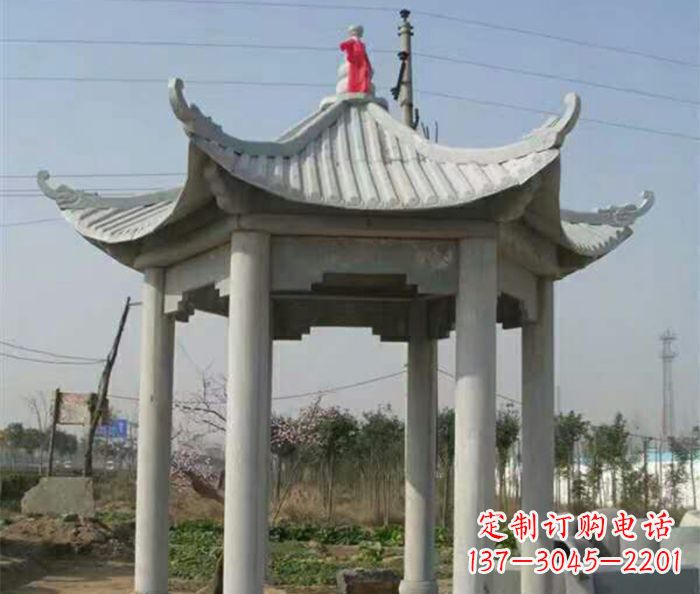 黑龙江典雅的仿古凉亭石雕