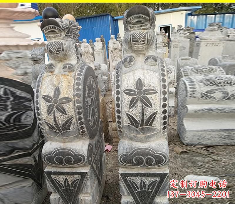 黑龙江仿古石门墩雕塑，传承历史文化