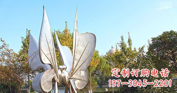 黑龙江英伦风格精致不锈钢抽象蝴蝶雕塑