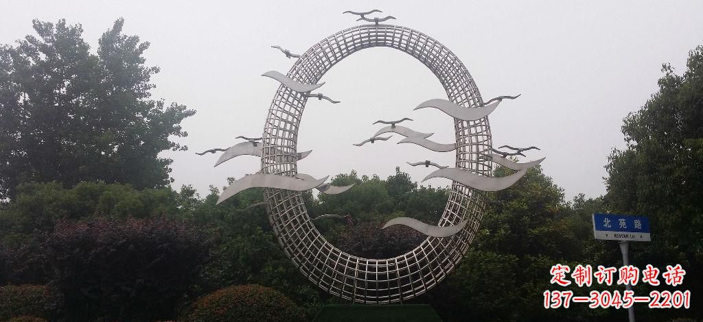 黑龙江优雅风采，质感之美，赏心悦目的不锈钢海鸥雕塑