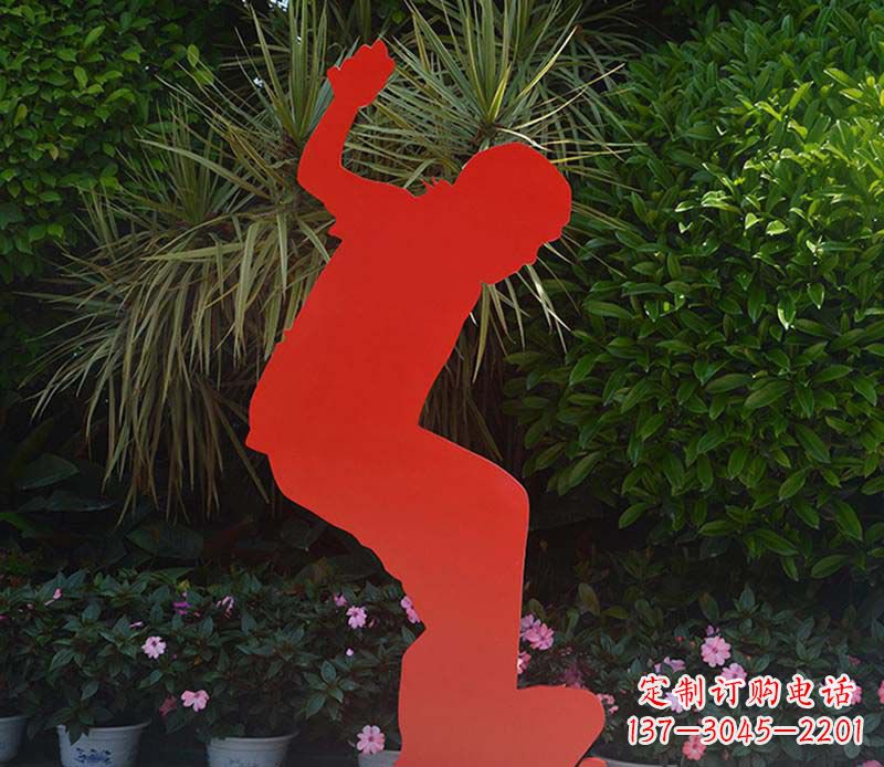 黑龙江不锈钢男孩滑板雕塑