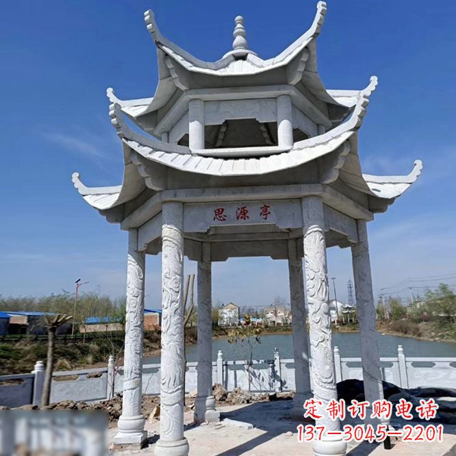 黑龙江公园大理石凉亭