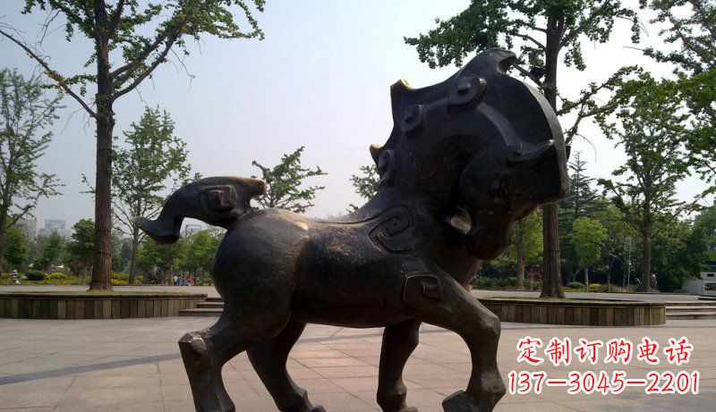 黑龙江中领雕塑灵动小马铜雕