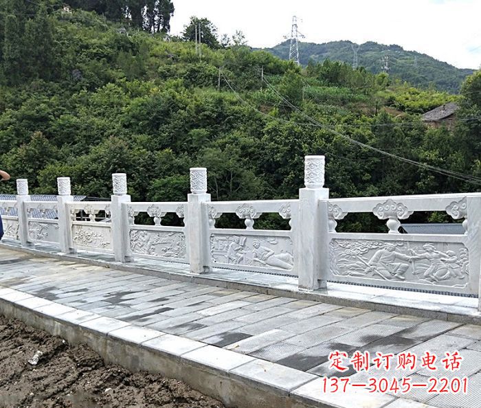 黑龙江专为公园景观定制的大理石栏板石雕