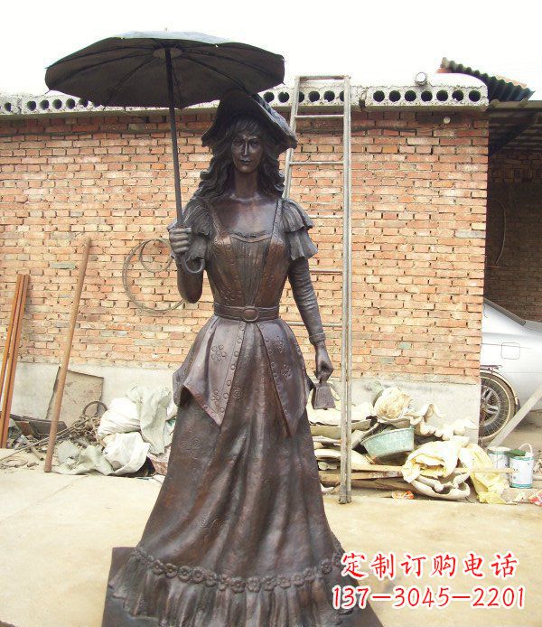 黑龙江公园西洋美女人物铜雕