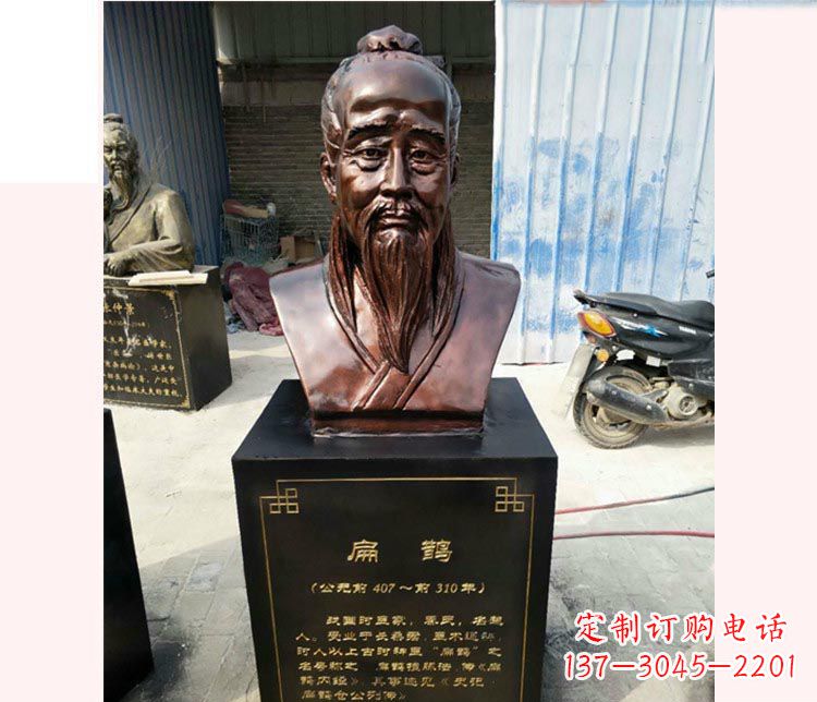 黑龙江铸造古代名医扁鹊胸像，展现生命的传承之美