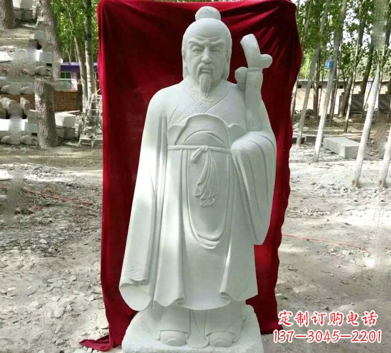 黑龙江汉白玉古代名医华佗雕塑