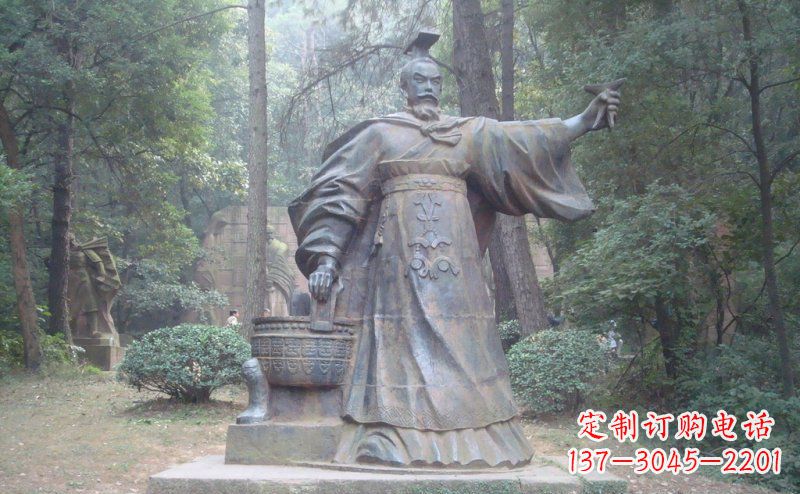 黑龙江汉武帝古代名人铜雕