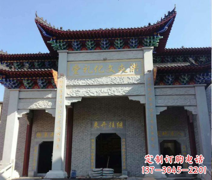 黑龙江景区三门石雕牌楼,精美绝伦的艺术之作