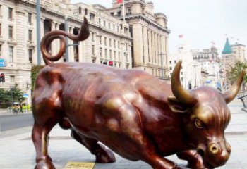 黑龙江华尔街牛招财牛铜雕，拥有力量的象征
