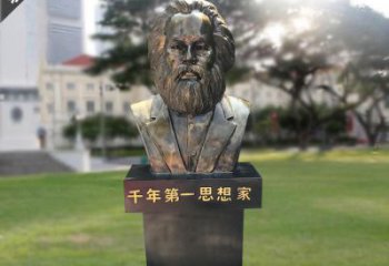 黑龙江马克思胸像铜雕，悠久历史的象征