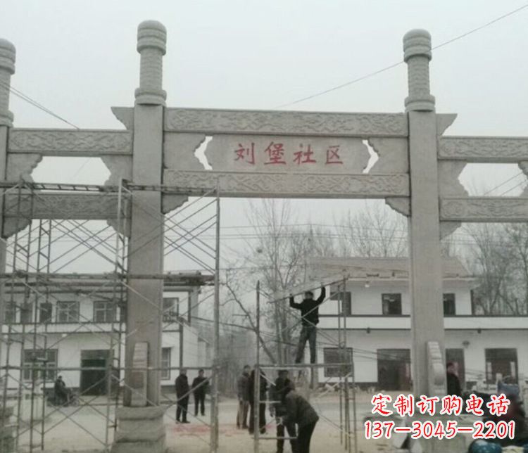 黑龙江石牌坊道路石雕