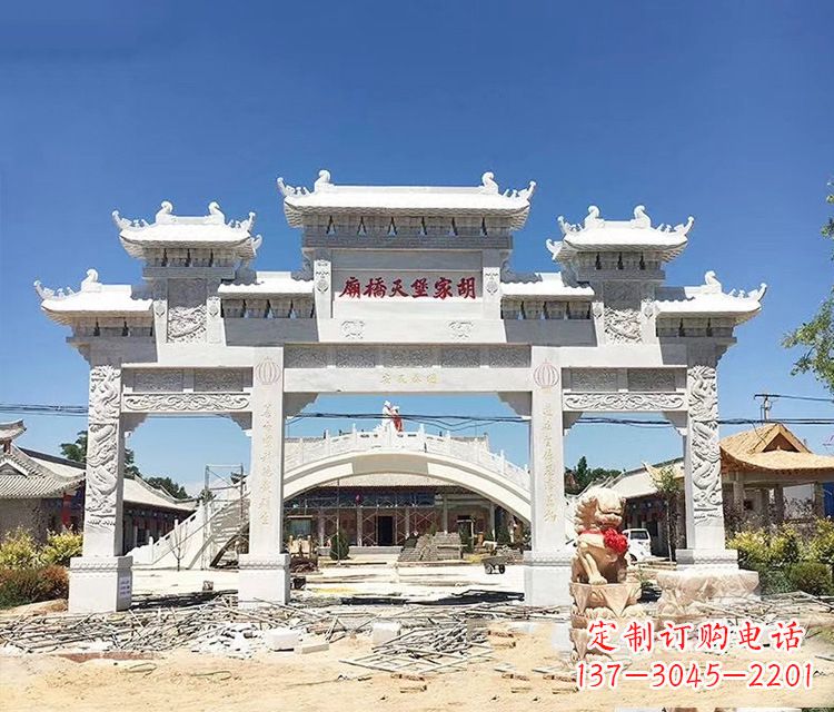 黑龙江石牌坊的雕刻