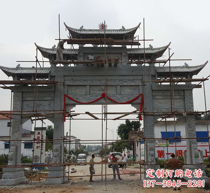 黑龙江石牌坊雕塑