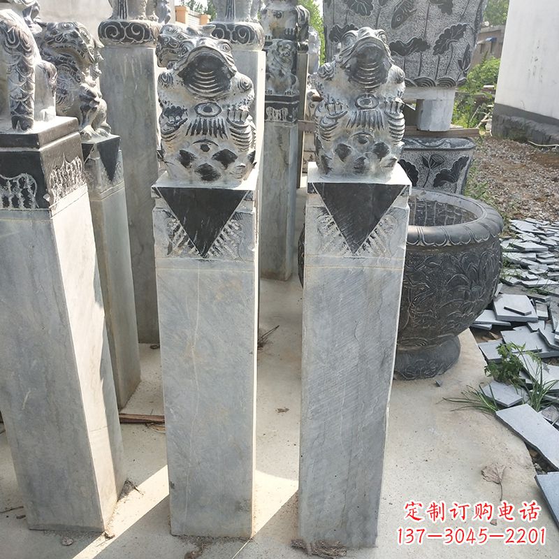 黑龙江拴马桩石雕
