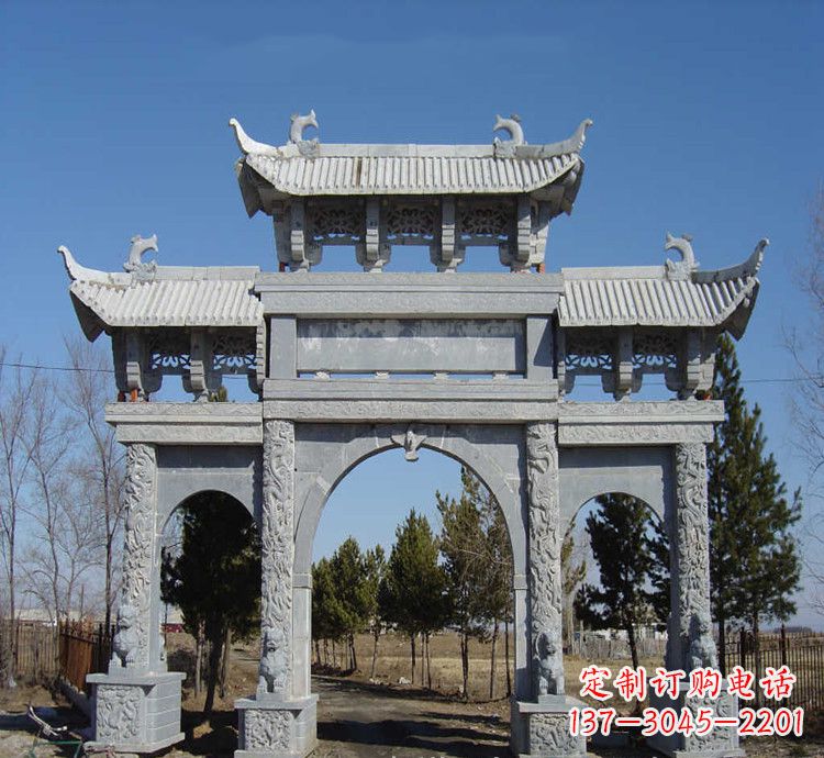 黑龙江寺庙石牌坊