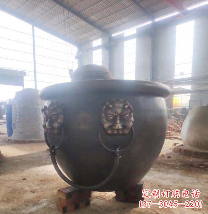 黑龙江寺庙水缸铜雕