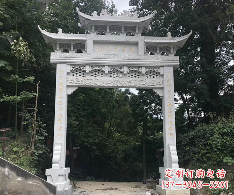 黑龙江寺院牌坊石雕