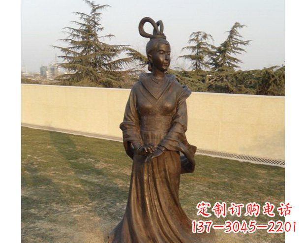 黑龙江铜雕古代美女人物雕塑