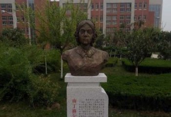 黑龙江南丁格尔校园名人铜雕：精致细致的雕塑艺术