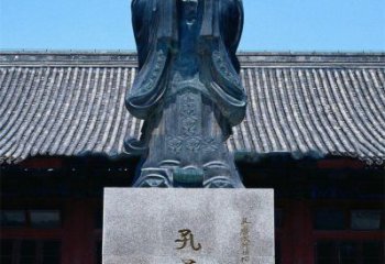 黑龙江传承古代文化——青铜孔子雕塑