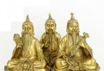 黑龙江三清祖师神像铜雕，古典经典展现