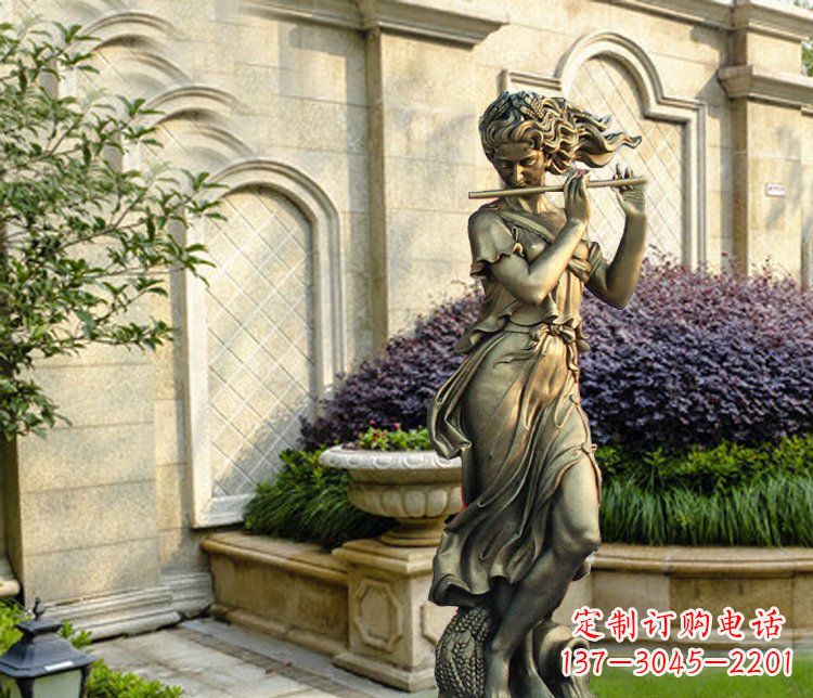 黑龙江西方女人别墅景观铜雕塑