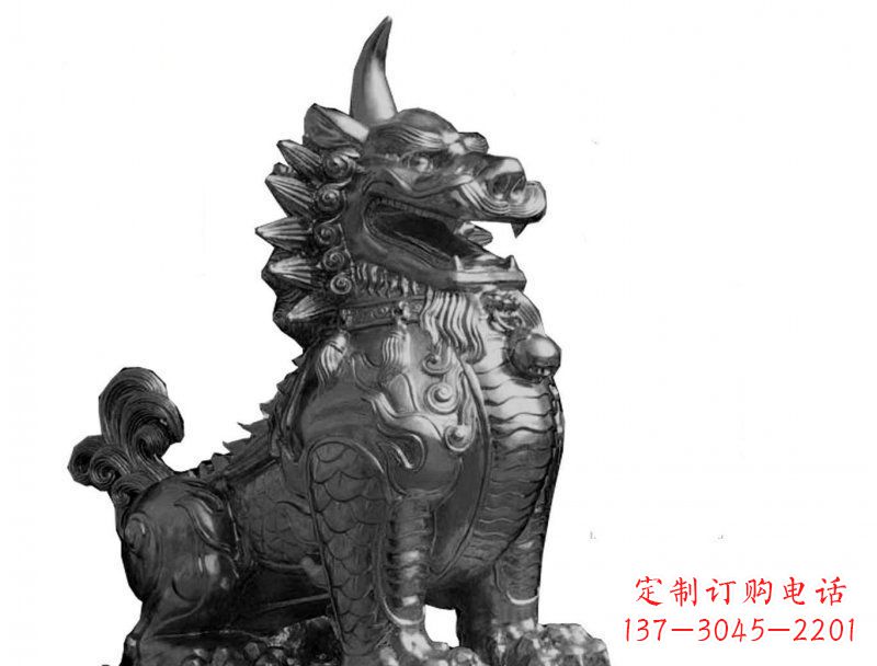 黑龙江獬豸法院景观铜雕