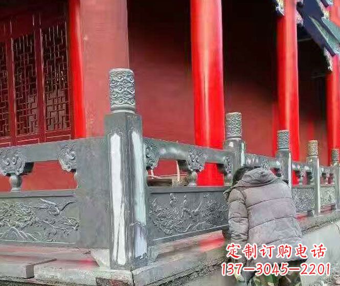 黑龙江园林仿古石栏板景观石雕 (9)