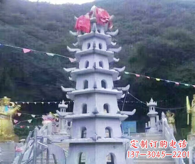 黑龙江园林景观大理石宝塔石雕